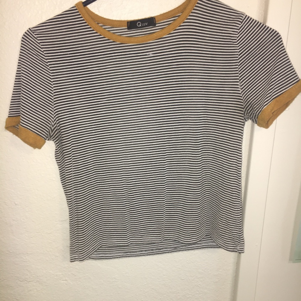 Striped Crop Tee